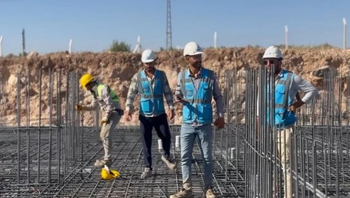 Suriye sınırında deprem konutları yükseliyor