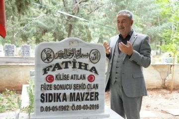 Teröristlerin roketli saldırısında hayatını kaybeden kadın, anneler gününde anıldı