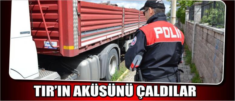 ÇEKİCİNİN AKÜLERİNİ ÇALDILAR