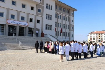 Yapımı Tamamlanan Polateli Çok Programlı Anadolu Lisesinde İlk Ders Zili Çaldı