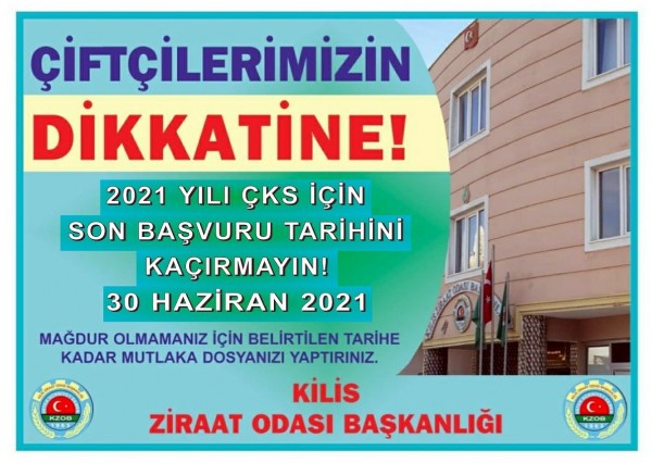 ZİRAAT ODASI UYARDI! ÇİFTÇİLERİMİZİN DİKKATİNE!